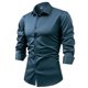 thumbnail image 1 of pstuiky camisas de manga larga para hombre, Camisa formal con estampado de color para hombre y blusa de manga larga con cuello vuelto camisetas de hombre xl, 1 of 2