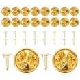 thumbnail image 2 of 50Pcs Locking Pin Back Replacement Clutch Back for Craft Projects, 2 of 9