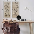 thumbnail image 3 of Rustic Botanical Winding Sprigs Botanical & Floral Graphic Art Gray Framed Art Print Wall Art, Set of 2, 3 of 8