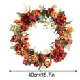 thumbnail image 2 of Falso Hydrangea Wreath Puerta Simulación Decoración de flores Fiestas en el hogar Adorno floral Inevent HA8272-00B, 2 of 6