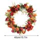 thumbnail image 2 of Falso Hydrangea Wreath Puerta Simulación Decoración de flores Fiestas en el hogar Adorno floral Vogacara HA8272-00B, 2 of 6
