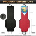 thumbnail image 7 of Eheartsgir Front Seat Covers Antigua And Barbuda Flag Decoration 2 Pack Car Front Seat Covers Quilted Design for Vans Non-Slip Quilted Padded Fabric Car Seat Covers, 7 of 7