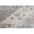 thumbnail image 3 of 10' X 13' Orange Gray And White Geometric Power Loom Distressed Stain Resistant Area Rug, 3 of 5