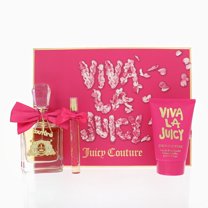 VIVA LA JUICY by Juicy Couture 3 PIECE GIFT SET - 3.4 OZ EAU DE PARFUM SPRAY NEW