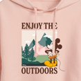 thumbnail image 3 of Disney - Enjoy The Outdoors Mickey - Juniors Cropped Pullover Hoodie, 3 of 5