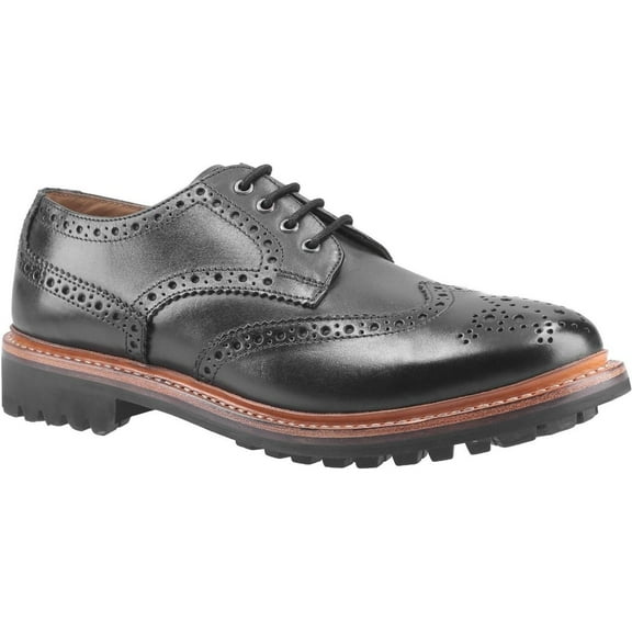 Cotswold Mens Quenington Commando Lace Up Dress Leather Shoe
