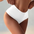 thumbnail image 2 of Panties for Women,Fashion Low Waist Striped Briefs for Women Comfortable Lace Trim Everyday Panties,Womens Underwear,White,XL, 2 of 4