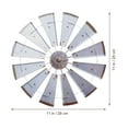 thumbnail image 2 of Nestingho Adorno De Pared En Metal Plateado Con De Molinillo Para, 2 of 7