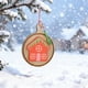 thumbnail image 2 of Decoraciones Del Árbol de Navidad Decoración Redonda de la Placa de Madera Colgante Copo de Nieve Casa de Navidad Decoración Del Árbol de Navidad Ornamentos Del Árbol de Navidad, 2 of 6