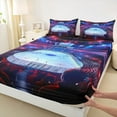 thumbnail image 3 of Manfei Modern Ice Hockey Twin Sheet Sets, Sports Competition Twin Fitted Sheet, Child Sports Lover Flat Sheet, Luxury Bedroom Decor, 3 Pieces, 3 of 7