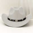 thumbnail image 2 of TIANZEN Blend Wide Brim Cowboy Hat For And Classic Western Fedora With Stylish Cowboy Hat Adult, 2 of 4