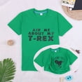 thumbnail image 2 of shoper Boys Shirts Size 10-12 Back to School Shirts Dinosaur Print Short Sleeve T-Shirts Children's Fashion Summer Tops T-Shirts Toddler To Big Kid Sizes Green 100, 2 of 6
