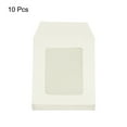 thumbnail image 3 of Unique Bargains 3'' Clear Single Sided Mailing Photos Full Face Window Envelopes, White 10 Pack, 3 of 5