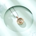 thumbnail image 3 of Circle of Life Urn Necklace for Ashes Ballet Urn Necklaces Cremation Urns Pendant Eternity Memorial Necklaces Stainless Steel Keepsake for Women, 3 of 7