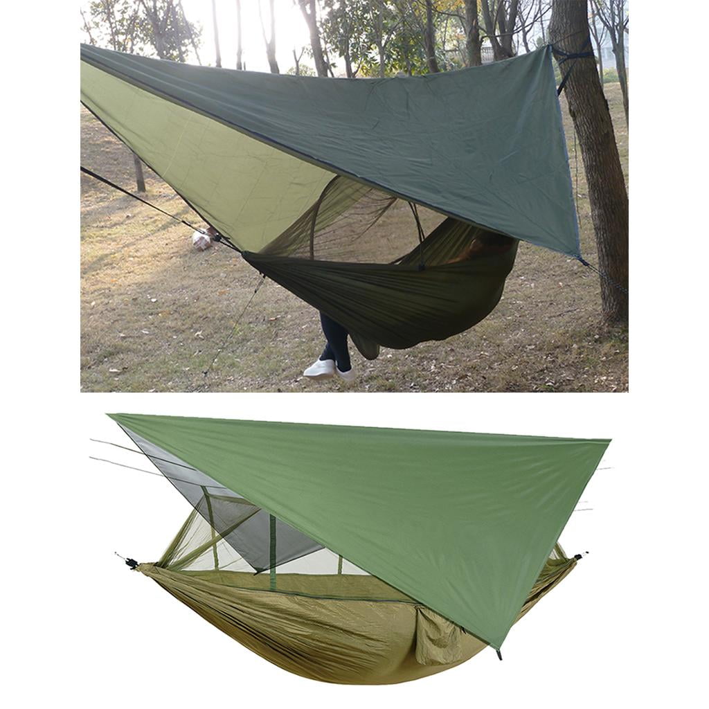 Axioma Portable High-Strength Parachute Nylon Hammock Hanging Bed for Outdoor Camping Green 2