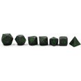 thumbnail image 3 of shiyou-Dark Stone w/Color Numbers Metal Polyhedral Dice Set for Dungeons & Dragons\u2026 (Green), 3 of 4