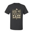 thumbnail image 2 of Wild Bobby, Kiss My Country Sass, Pop Culture, Men Graphic Tee, Charcoal, Large, 2 of 4