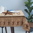 thumbnail image 4 of Farmhouse Texas Star Brown Table Cloth Waterproof Tablecloths, Berry Vintage Wooden Tablecloth Dining Table Cover for Kitchen Party Tabletop Outdoor, Rectangle Tablecloth 54x108 Inch, 4 of 9