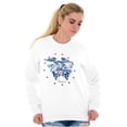 thumbnail image 5 of Patriotic Bald Eagle American Flag Unisex Plus Fleece Graphic Sweatshirt Brisco Brands 4X, 5 of 6