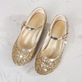 thumbnail image 3 of GYRATEDREAM Low Heel Dress Shoes for Toddler Girl Little Princess Girl Glitter Mary Jane Ballet Flats, 3 of 6