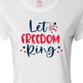 thumbnail image 4 of Inktastic 4th of July Let Freedom Ring with Stars Women's T-Shirt, 4 of 5