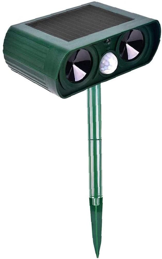 Animal Repellent Waterproof Sonic Infrared Cat Repeller Garden Outdoor