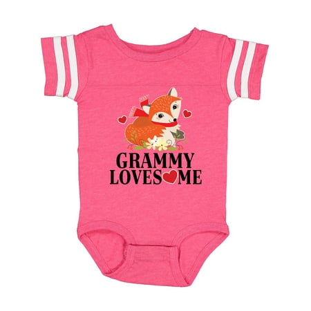 

Inktastic Grammy Loves Me Woodland Fox Gift Baby Girl Bodysuit