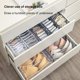 thumbnail image 1 of New Foldable Drawer Organizer Closet Organizer for Underwear Socks Home Cabinet Divider Storage Box for ClothesWhite 6grid He Qiyong unisex, 1 of 1