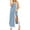 Light Blue, variant on Simua Women's 2 Piece Sets Boho Color Block Sleeveless Maxi Dress Matching Shorts with Pockets