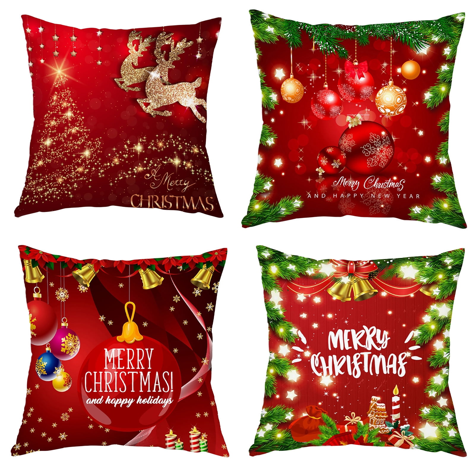 Munlar Couch Pillows,Decorative Pillows,Christmas Xmas Cushion Throw