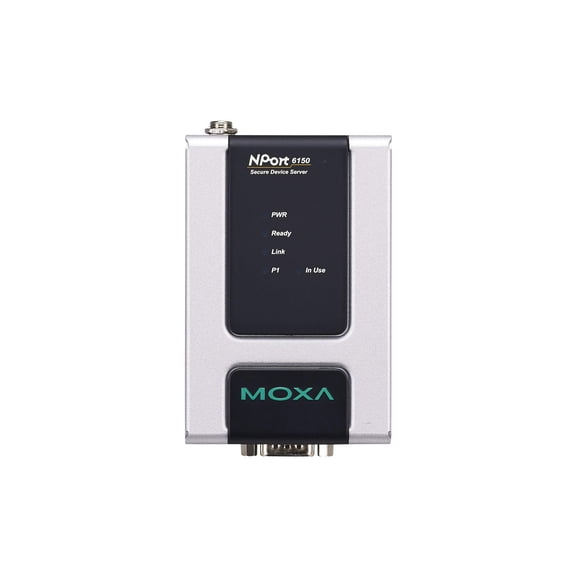 MOXA NPort 6150-1 Port RS-232/422/485 Secure Device Server, 12-48V, w/Adapter
