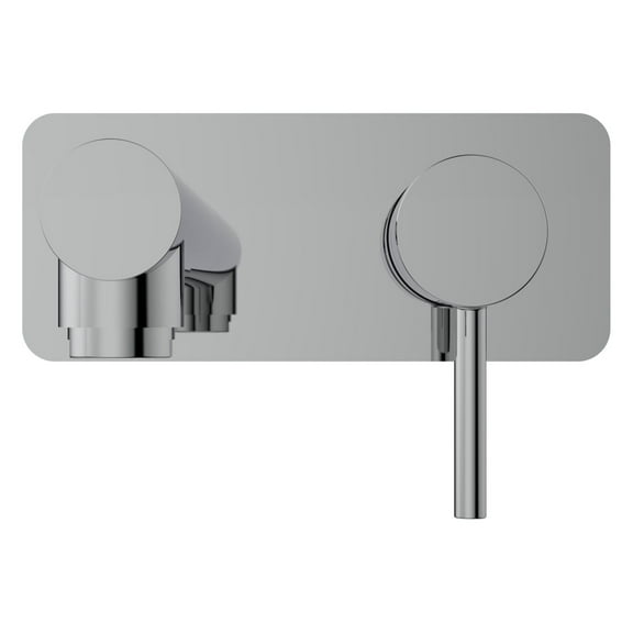 Belanger DEL12CCP Single Handle Wall Mount Bathroom Faucet, Polished Chrome