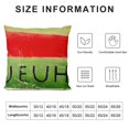 thumbnail image 5 of Qinduosi Hello Summer Watercolor Watermelon Decorative Throw Pillow Covers of , Life is Sweet Cushion Case Decor, Seasonal Home Decoration for Sofa Couch White, 5 of 5