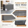 thumbnail image 3 of Devoko Outdoor Waterproof 105 Gallon Resin Deck Box, Gray, 3 of 7