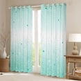 thumbnail image 2 of jejeloiu Minimalist Glitter Print Black Out Curtains Kids,Cute Stars Pattern Curtains Pack of 2 (42x63 Each) For Girls, 2 of 7