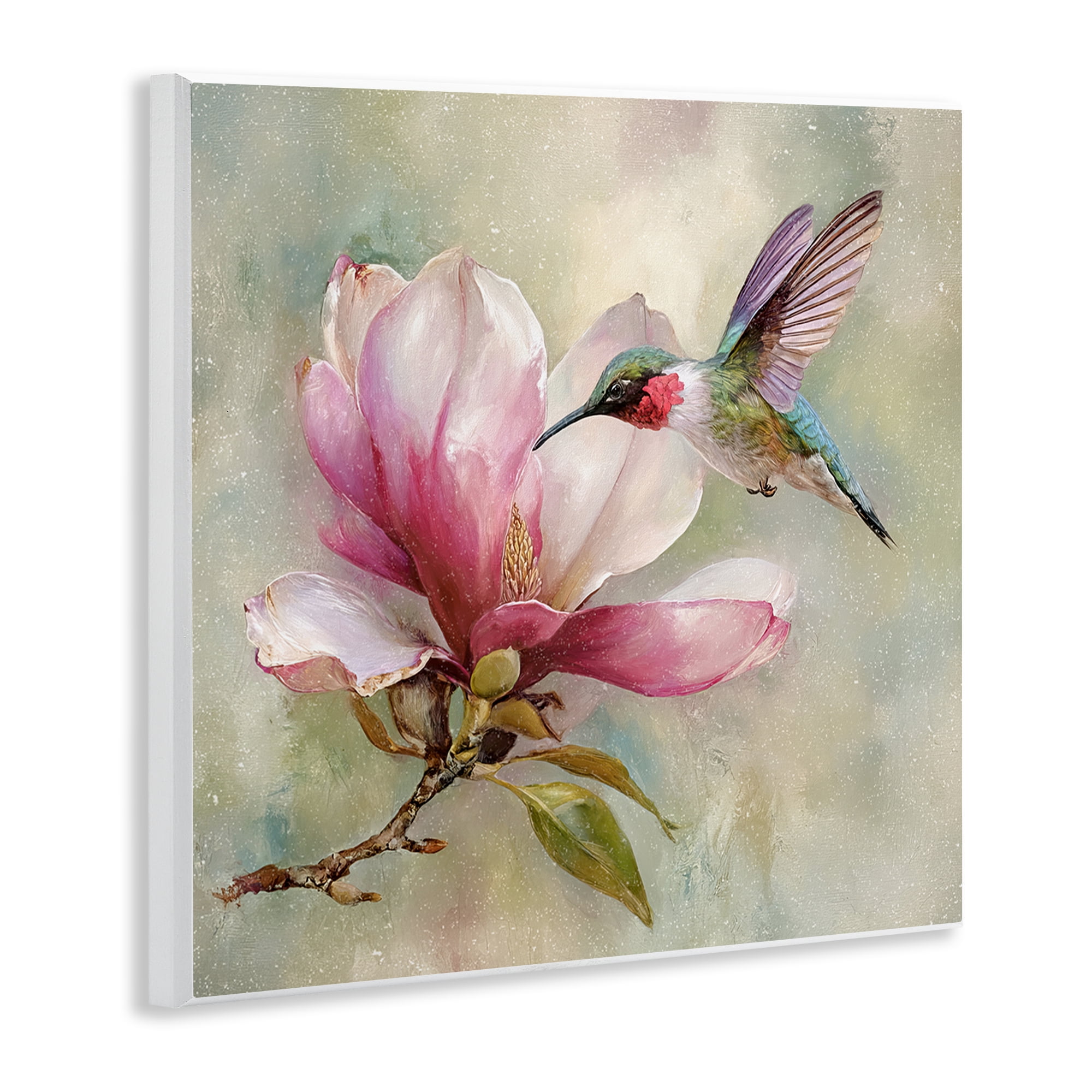 Stupell Industries Magnolia Ruby Hummingbird Wall Plaque Art, design by Tina LeCour