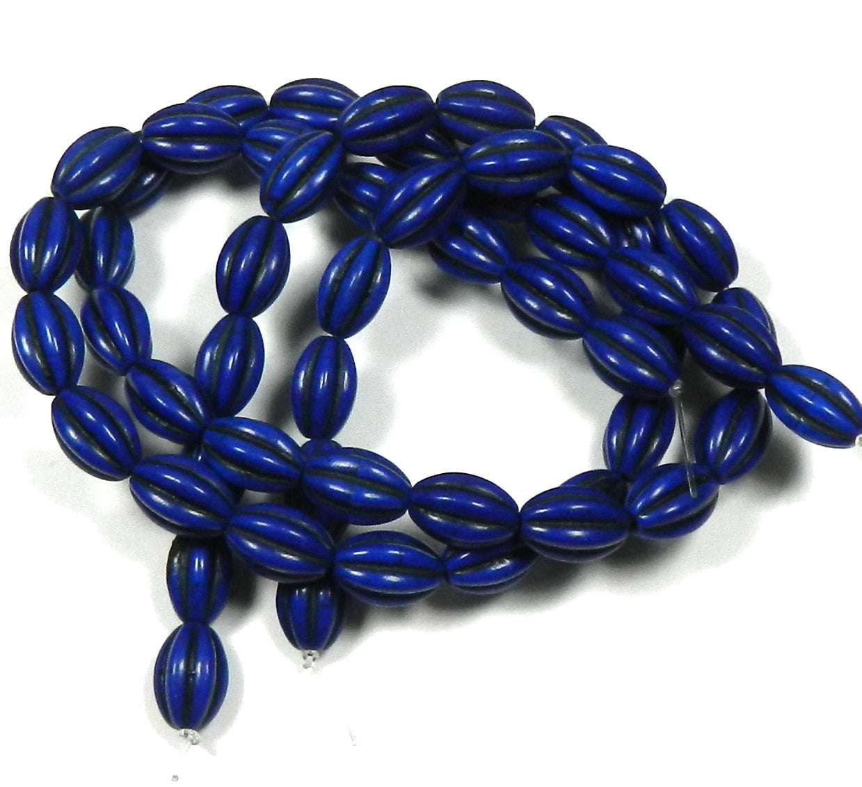 10x14mm Blue Lapis Lazuli Stone Fashion Jewlery Making Loose Beads Strand 15" 