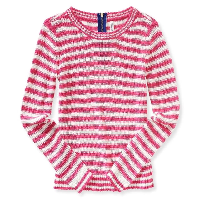 Aeropostale Suéter de punto con cremallera en la espalda para mujer, rosa, extra pequeño Aeropostale Tejer
