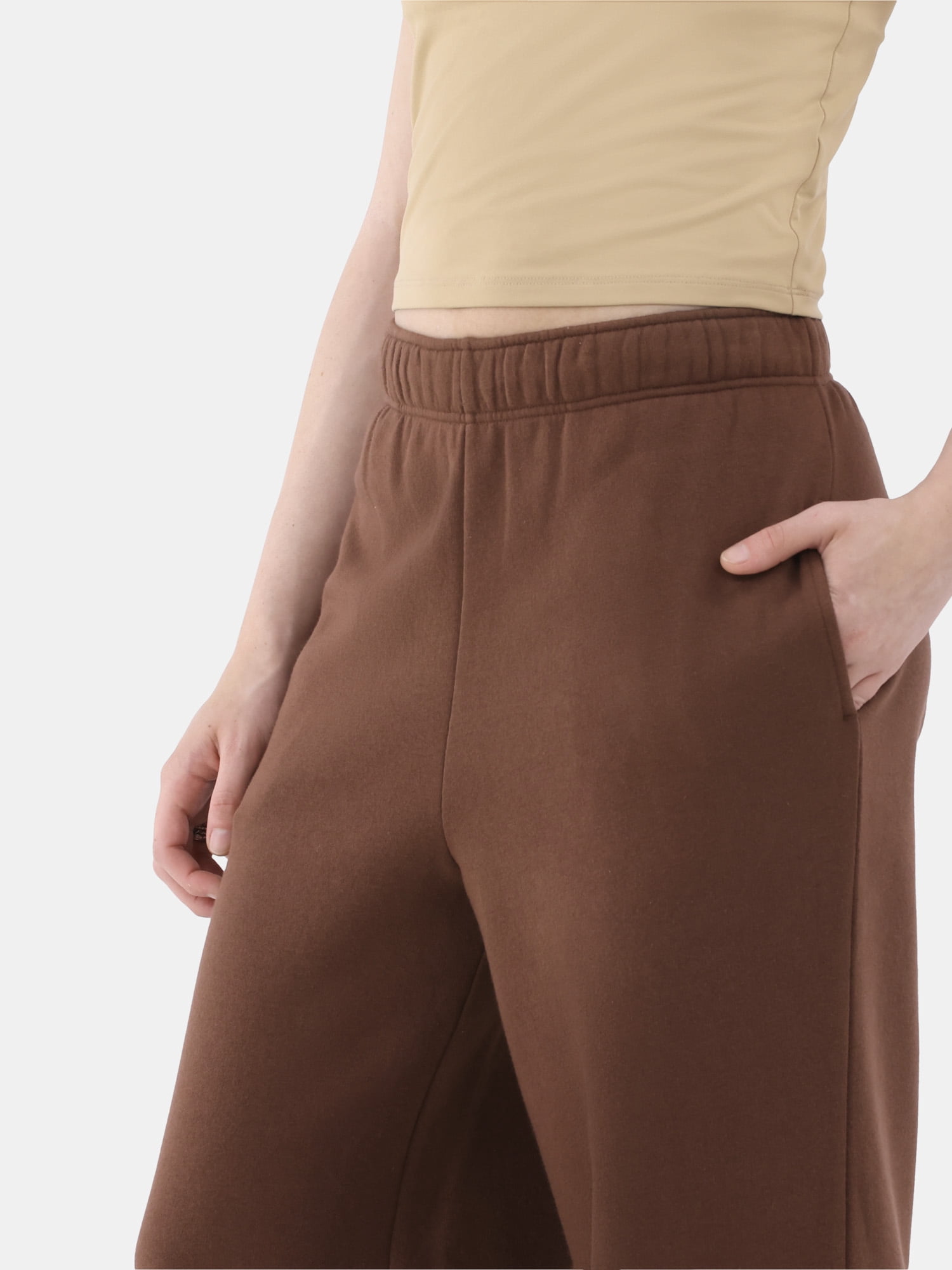 No Boundaries Wide Leg Fleece Pants, 28", 30", 32" Inseams, Women's & Women's Plus XXS-4X