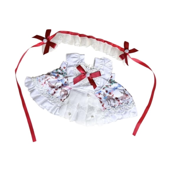 Vestido de muñeca para niñas de 20 cm, juguete de bricolaje suave, accesorios de fotos para niños, muñeca de peluche de moda Estilo C