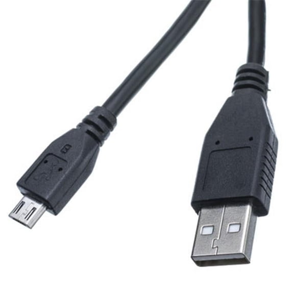 Cable Wholesale 10U2-03100.5BK Micro USB 2.0 Cable with Type A Male & Micro-B Male, Black - 6 in.