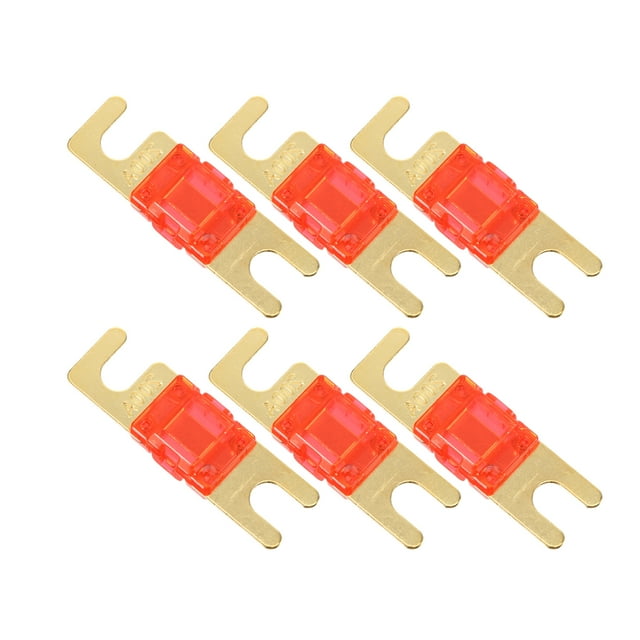 Unique Bargains 6pcs 200A AFS Mini ANL Fuse Replaces Electrical Protection for Auto Car Truck Motorcycle Boat Audio CDs