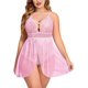 thumbnail image 1 of XmhyTop Conjunto de Lencería Mujer Erótica para Sexo, Talla Grande 3XL Rosa, Diseño Atractivo con Detalles de Encaje y Ajuste Perfecto para Mujeres Curvas, 1 of 2