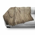 thumbnail image 3 of Valentines Day Soft Flannel Fleece Blanket, Rustic Heart over Wooden Planks Background Lovers Corner Romantic Celebration Print, Cozy Plush for Indoor and Outdoor Use, 70" x 90", Tan, by Ambesonne, 3 of 6