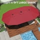 thumbnail image 5 of Garvee sombrilla rectangular para patio de 15 pies con base incluida y manivela, protección UV para mesa exterior, jardín, deck o alberca, 5 of 8