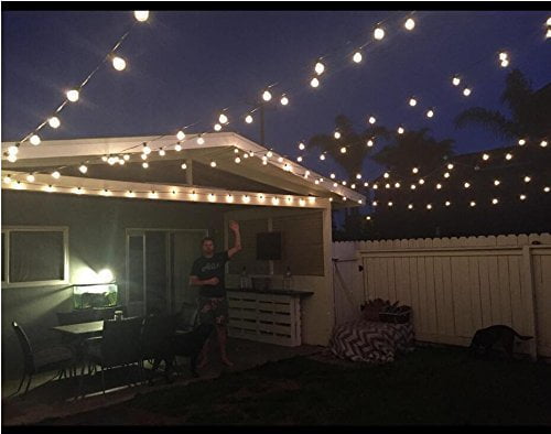String Lights Addlon 25ft G40 Globe With Clear Bulbs - Cafe Patio Lights String Lights Addlon 25ft G40 Globe With Clear Bulbs - Cafe Patio Lights