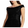 thumbnail image 2 of Ralph Lauren Women's Special Occasion Sequin Chenille Sheath Dress Black Size 6 Petite, 2 of 3