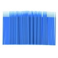 thumbnail image 1 of Langgg 100pcs Double Head Disposable Swab Fiber Buds Plastic Sticks Eyebrow Eyelash Make Up Tools, 1 of 1