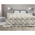 thumbnail image 1 of Abstract Down Alternative Comforter, Continuous Floral Style Snowflakes Colorful Illustration Pattern, Microfiber Quilt for All Season, 5 Sizes, Violet Blue and Multicolor, by Ambesonne, 1 of 3