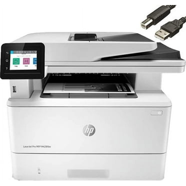 HP Laserjet Pro MFP M428fdw Monochrome Laser All-in-One Printer, Print Scan Copy Fax, Automatic 2-Sided Printing, 40 ppm, 250-sheet, 1200 x 1200 dpi, 50-Sheet ADF, Bundle with Cefesfy Printer Cable